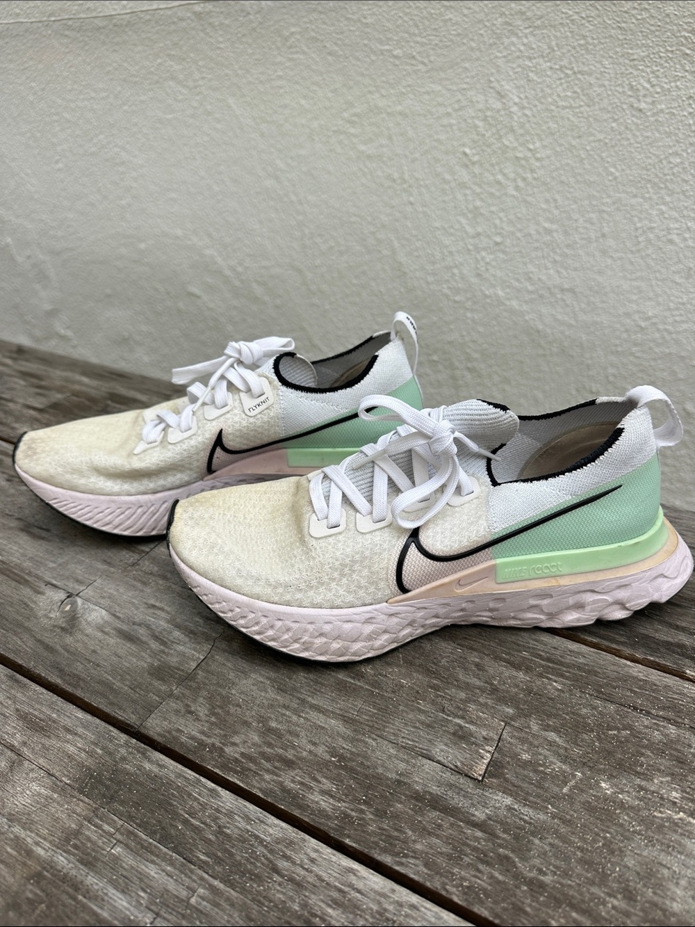 Nike Women's Running Shoes - White, Mint & Pale Pink
